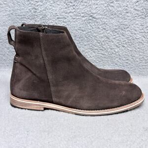 Helm x Huckberry Pablo Mens Size 12 Ankle Boots Brown‎ Balthazar Suede Exclusive